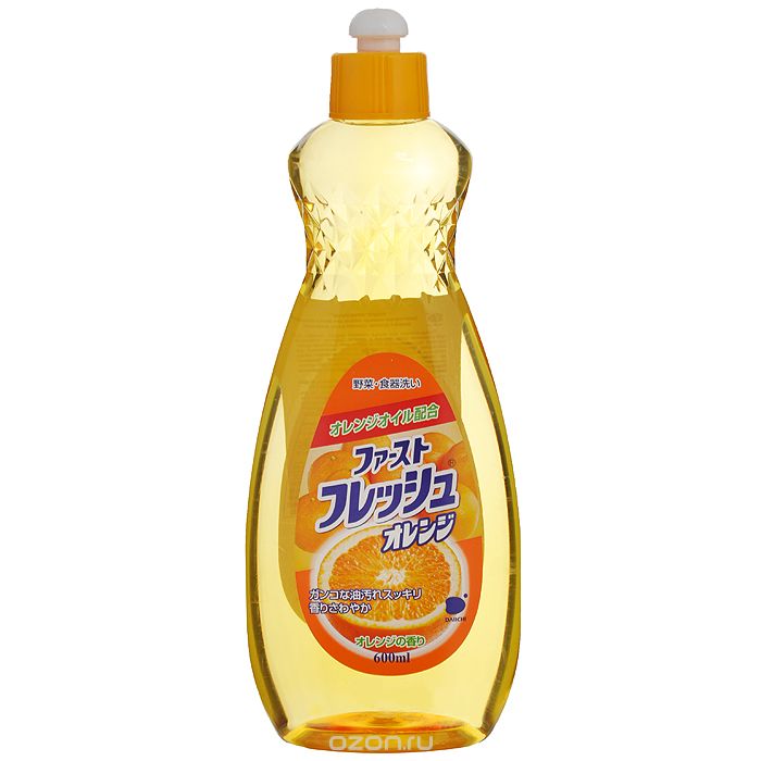 Гель для мытья посуды и фруктов Daiichi Fresh аромат апельсина 600 мл