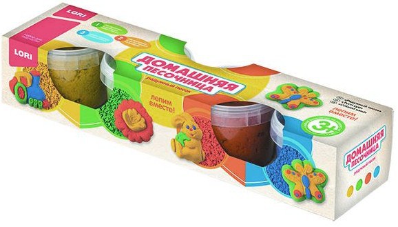 Набор LORI  Радужный песок из 4 цветов по 140гр