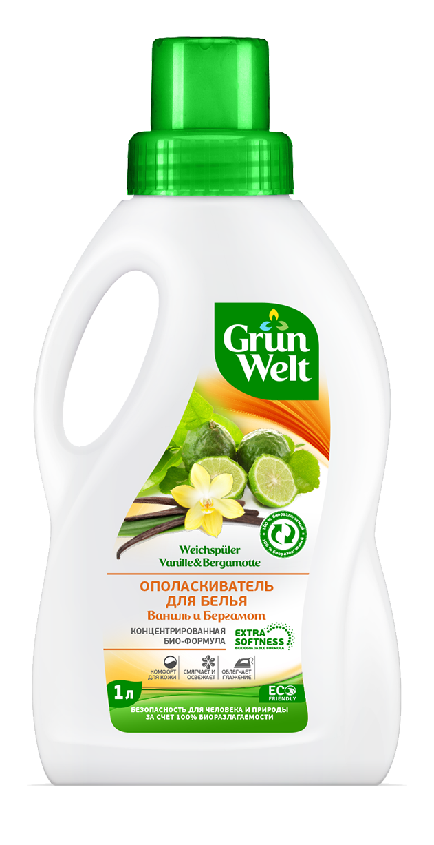 Ополаскиватель для белья GrunWelt  Ваниль и бергамот 1000 мл