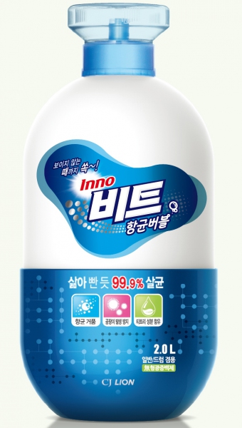 Жидкое средство для стирки  CJ Lion Inno Beat пенный, антибактериальный, флакон, 2000 мл