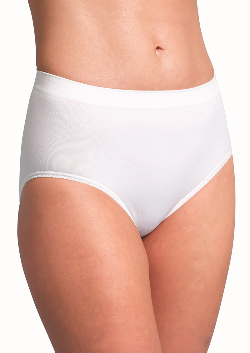 Бесшовные послеродовые утягивающие трусики Carriwell, белый L 4752