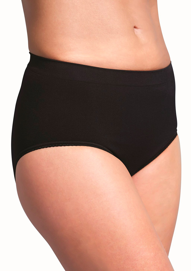 Бесшовные послеродовые утягивающие трусики Carriwell, черный L 4762