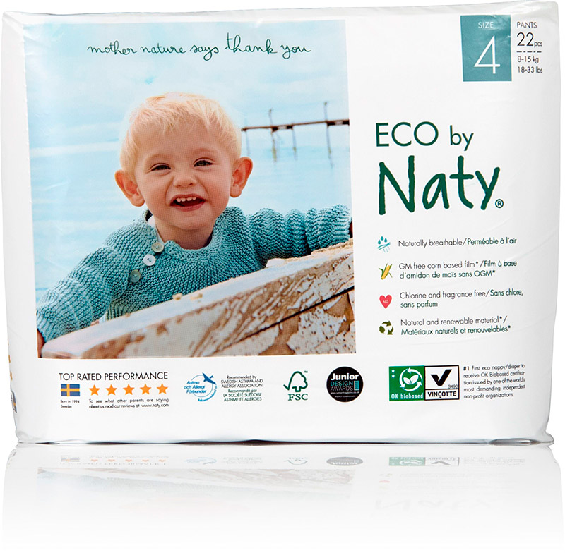 Трусики Naty размер 4 (8-15 кг) 22 шт
