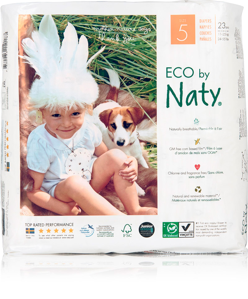 Подгузники Naty размер 5 (11-25 кг) 23 шт