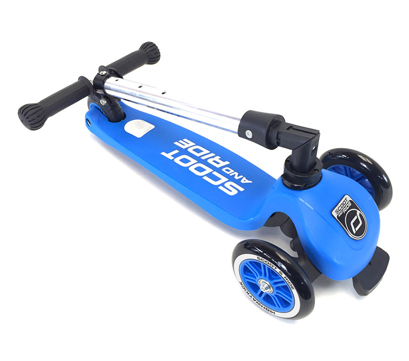 Детский трехколесный самокат со складной ручкой Scoot&amp;Ride Highwaykick 3 (синий) 1295984