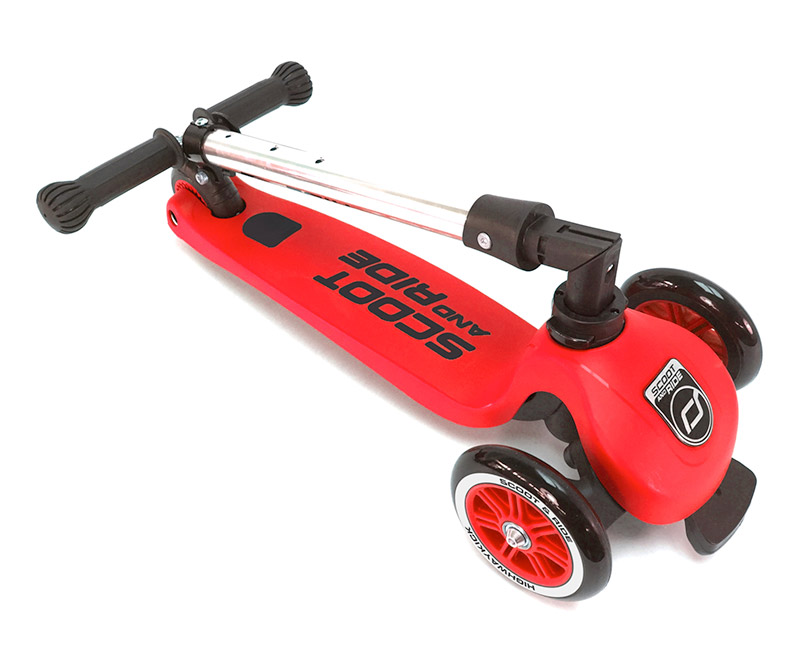 Детский трехколесный самокат со складной ручкой Scoot&amp;Ride Highwaykick 3 (красный) 1295988