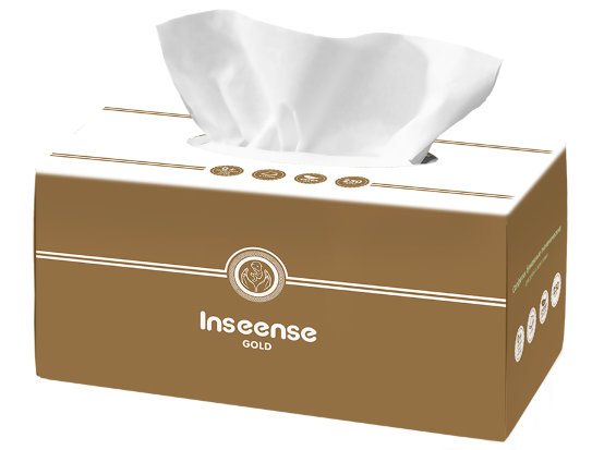 Салфетки бумажные Inseense  белые, 2 слоя, 250 шт