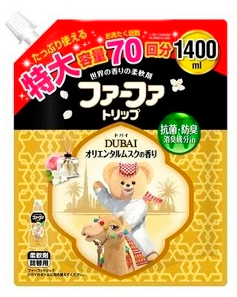 Кондиционер для детского белья Nissan FaFa Дубай концентрированный, запасной блок, 1,4 л