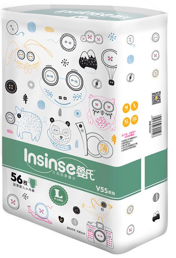 Трусики Insinse V5 размер L (9-14 кг) 56 шт