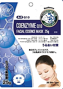 Маска для лица Mitomo Natural 512 с Коэнзимом Q10, антивозрастная, 25 гр