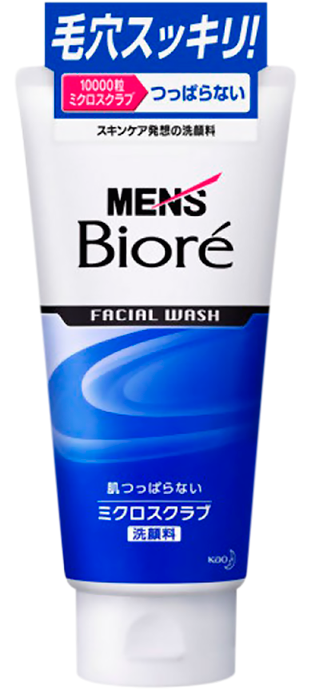 Пенка для умывания мужская Kao Mens Biore с микрогранулами, 130 г