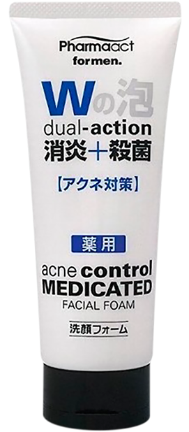 Мужская пенка для умывания Pharmaact с антибактериальным действием, 130 г