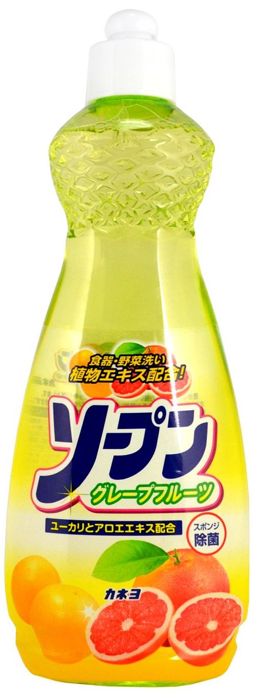 Жидкость для мытья посуды, овощей и фруктов Kaneyo Грейпфрут, 600 мл