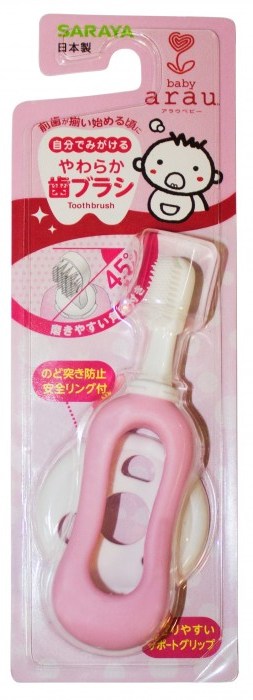 Зубная щетка Saraya Arau Baby для чистки зубов малышей до 3-х лет