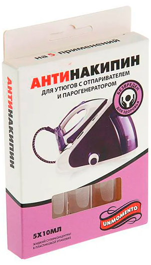 Антинакипин для утюгов Un Momento Ампулы 10 мл по 5 шт.