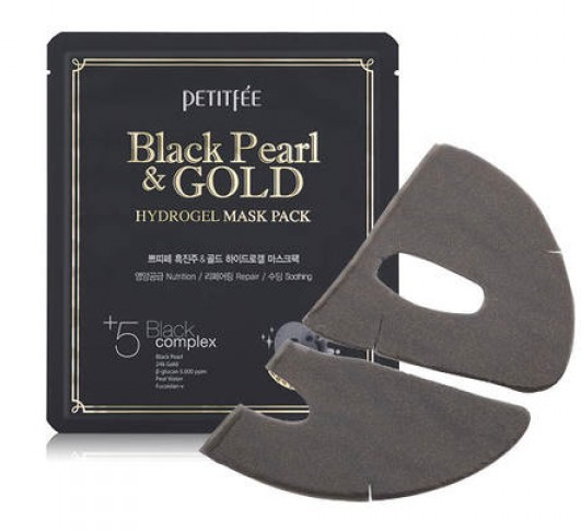 Маска для лица Petitfee гидрогелевая Жемчуг и Золото, 5 шт