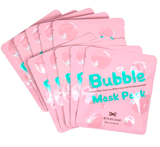 Маска для лица Rivecowe Bubble Mask Pack, 10 шт