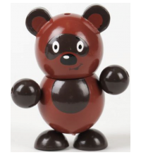 Играем вместе, Деревянная игрушка Винни Пух 8 см 2121