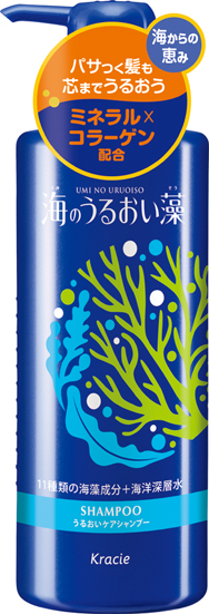 Шампунь восстанавливающий Kracie Umi No Uruoiso с экстрактами морских водорослей, 520 мл