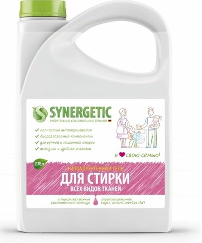 Гель для стирки белья Synergetic универсальный, 2,75 л