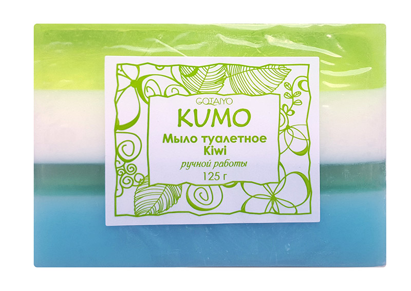 Мыло туалетное ручной работы Kumo Kiwi, 125 г