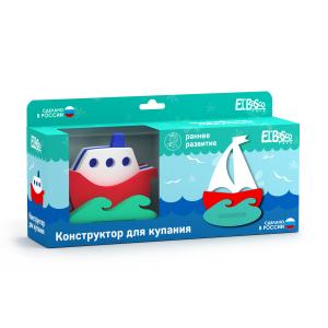 03-001 Игрушка-Конструктор Для Купания "Кораблик, Парусник"